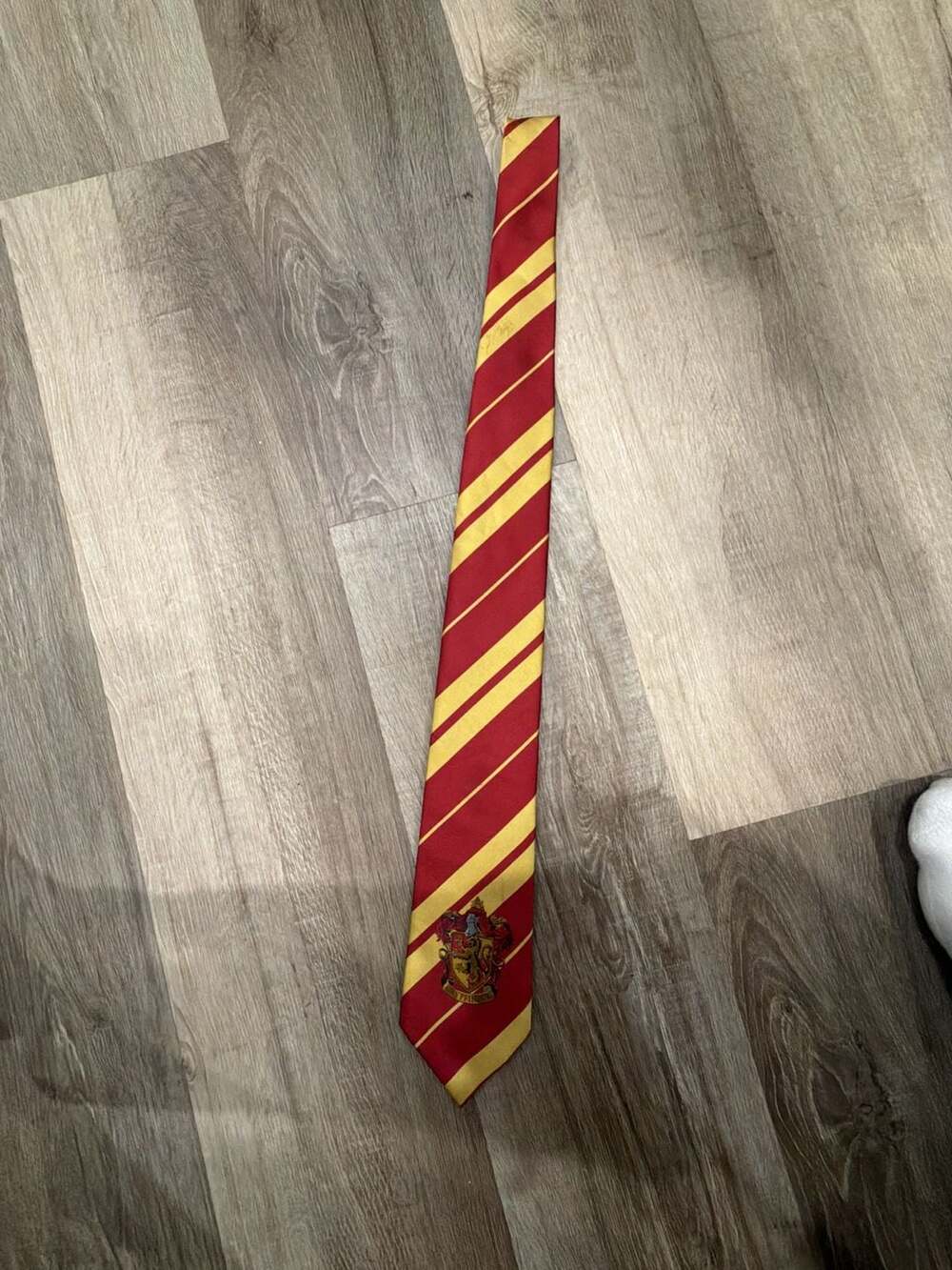 Harry Potter Gryffindor Necktie Red Gold Stripe House Crest